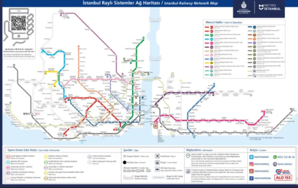 خريطة مترو اسطنبول 2023