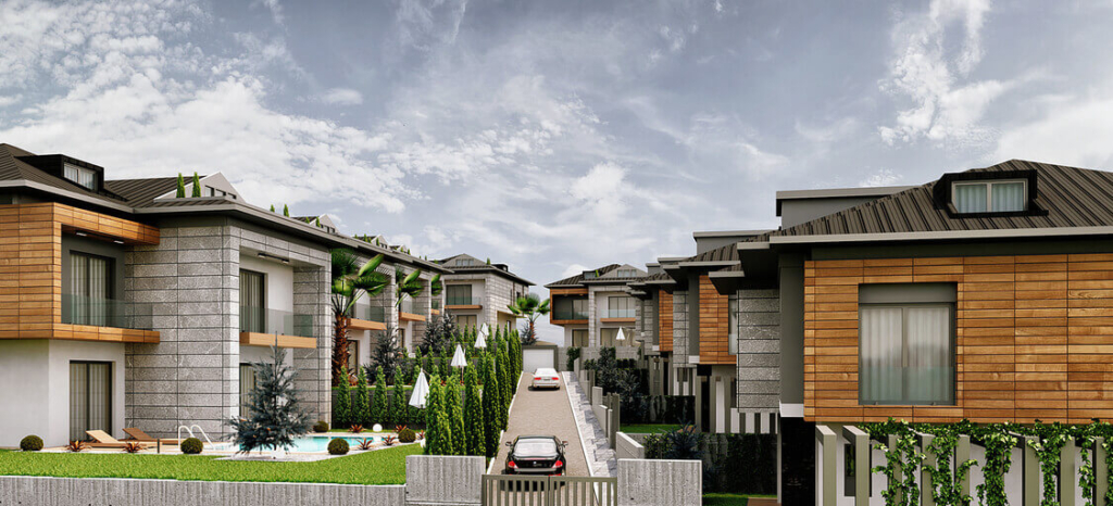 فلل للبيع في بيليك دوزو اسطنبول 2026 مشروع فلل عليا بيلا عقارات في اسطنبول