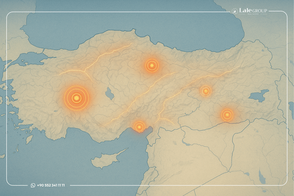 خريطة مناطق الزلازل في تركيا 